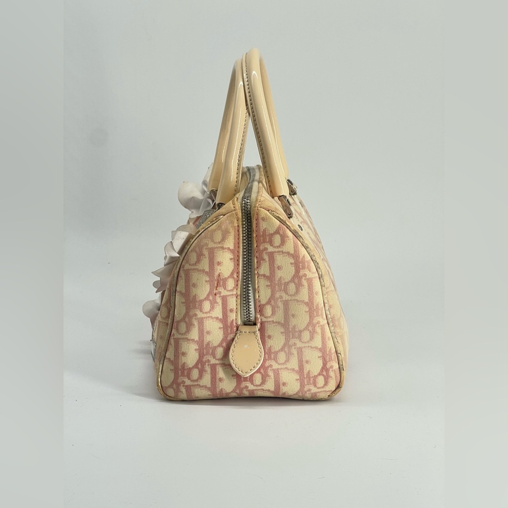 Christian Dior Girly Boston Bag Featuring The Diorissimo Canvas Pattern Bag - Picture 5 of 10